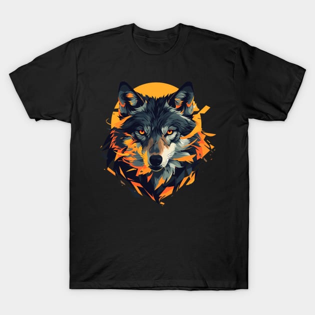 wolf T-Shirt by Stephanie Francoeur Art